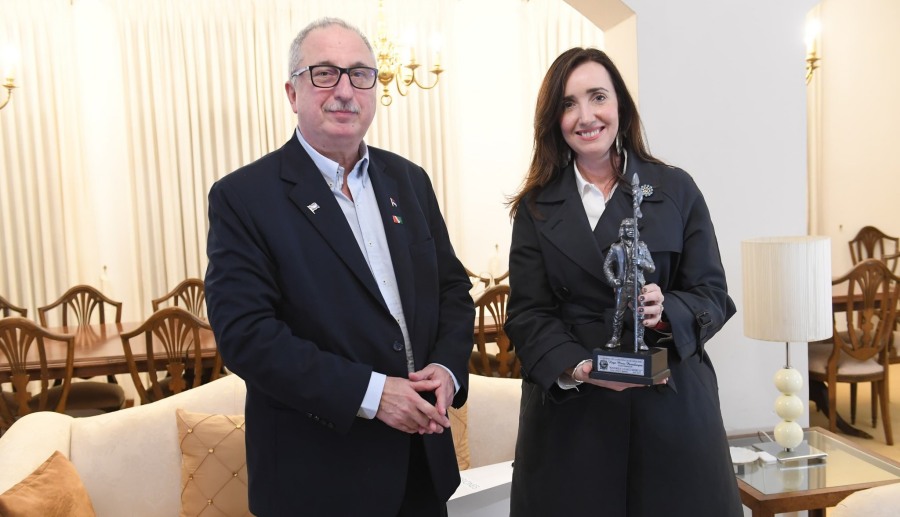El Gobernador de Misiones Hugo Passalacqua recibió a la Vicepresidente Victoria Villarruel