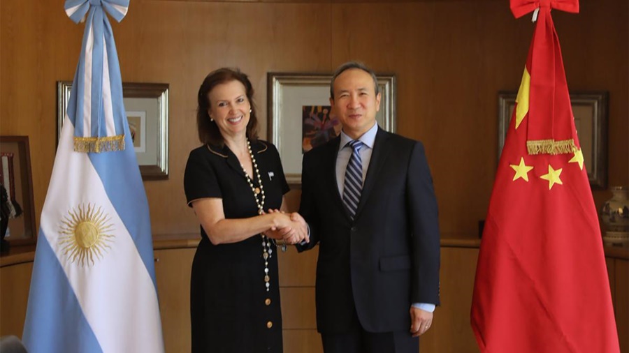 Diplomacia: Mondino se reunió con el embajador chino y reafirmaron los "lazos de amistad" entre países