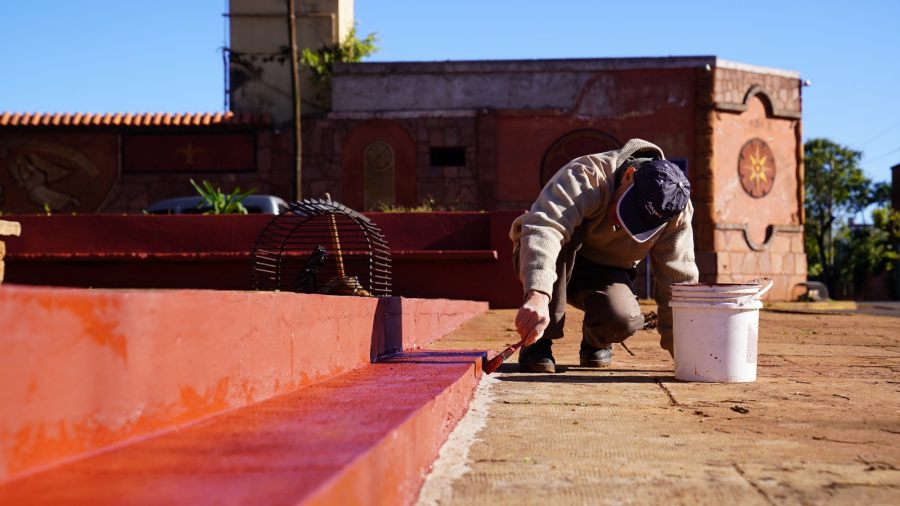 Apóstoles: Trabajos de mantenimiento en plazoletas