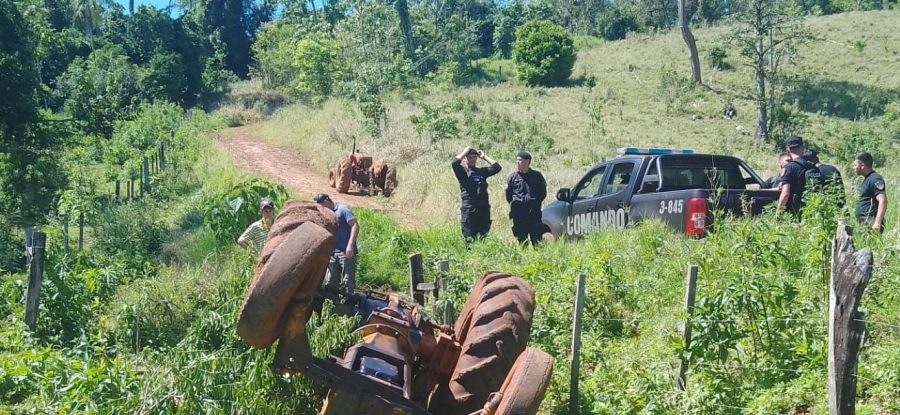 Misiones: Un hombre de 65 años murió en un accidente con tractor en zona rural