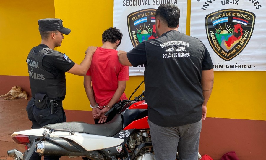 Misiones: Robó una motocicleta en la localidad de San Javier y fue a venderla en el Municipio de Jardín América, la Policía Provincial lo puso tras las rejas