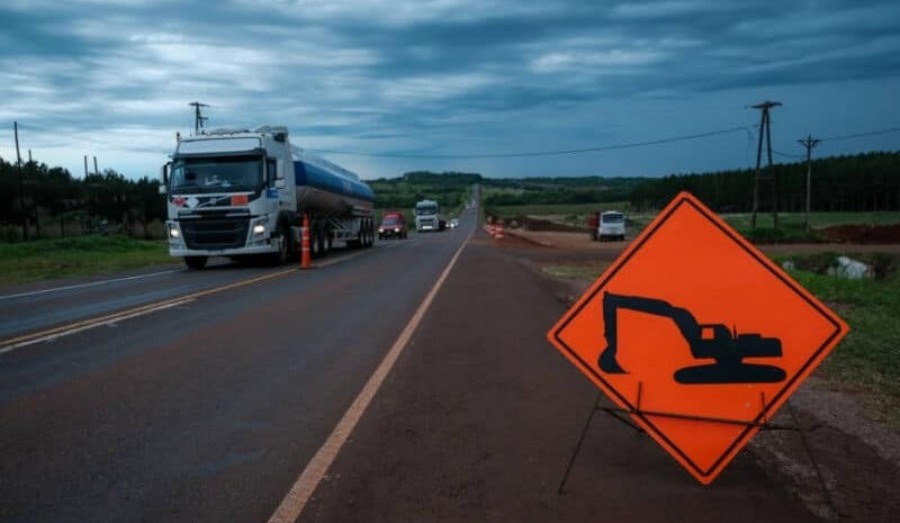 Misiones: Por obras, se restringe el tránsito a una mano de la Autovía Ruta Nacional N° 105