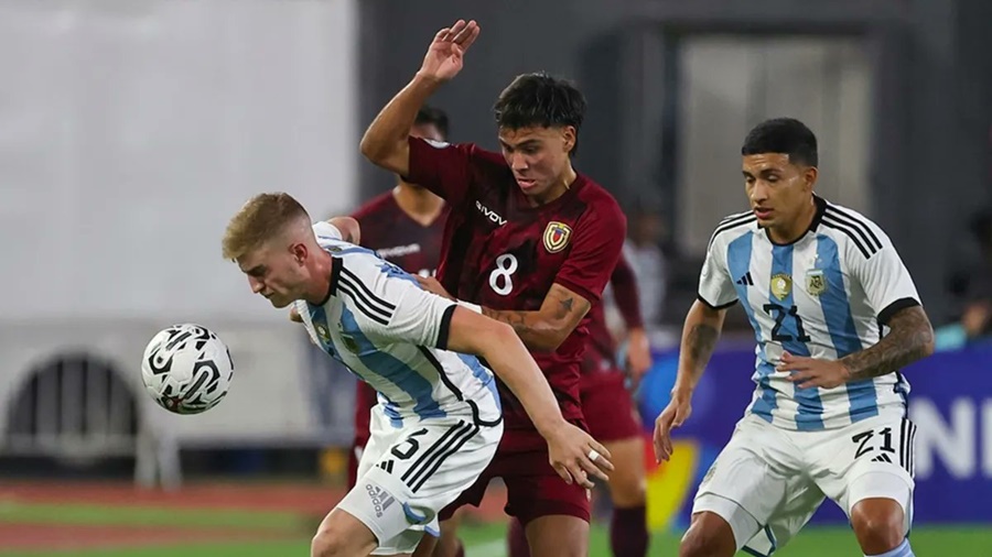 Preolímpico: En un escandaloso final, Venezuela le empató sobre la hora a la Selección Argentina Sub 23