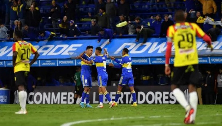 Copa Libertadores: En un clima caliente, Boca Juniors le ganó sobre la hora a Deportivo Pereira de Colombia