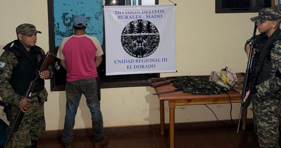 Atraparon a un cazador furtivo en la la provincia de Misiones, le incautaron armas y elementos de caza