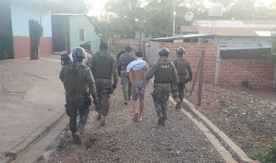 La Policía de Misiones desarticuló una banda delictiva que operaba en Posadas, detuvieron a nueve individuos, en su mayoría de nacionalidad paraguaya