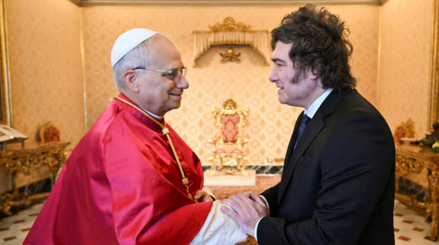 El Presidente Javier Milei se reunió con León XIV y el Papa le confirmó que visitará la Argentina