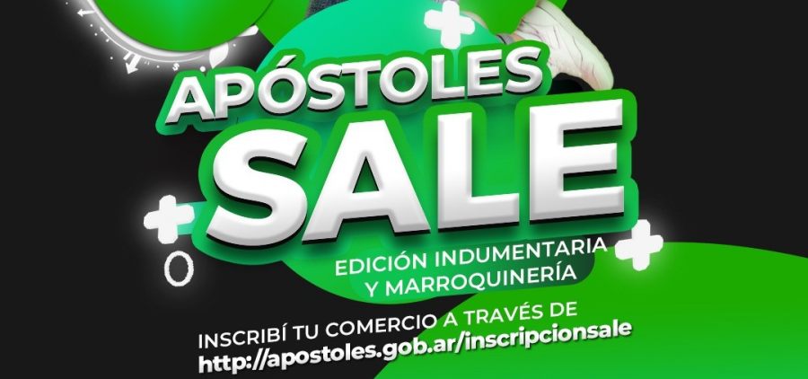 Sábado 6 de Septiembre: Se preparan para vivir el "Apóstoles Sale", es la primera edición de un evento que tiene como objetivo fomentar la economía local y promover las ventas en los comercios de la ciudad