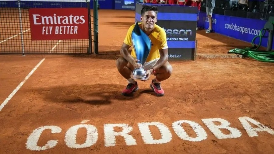 Tenis: Sebastián Báez venció a Federico Coria y se convirtió en campeón del ATP 250 en el Córdoba Open