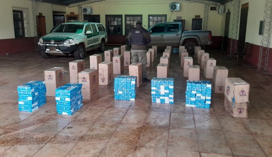 Mercadería de contrabando valuada en más de 87 millones de pesos fue secuestrada Gendarmería Nacional en cercanías al límite con Paraguay