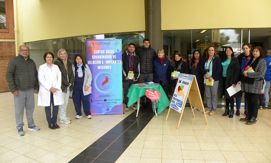 El Hospital Dr. Ramón Madariaga de Posadas, junto al CUCAIMIS, realizó actividades por el Día Provincial del Donante de Órganos y Tejidos