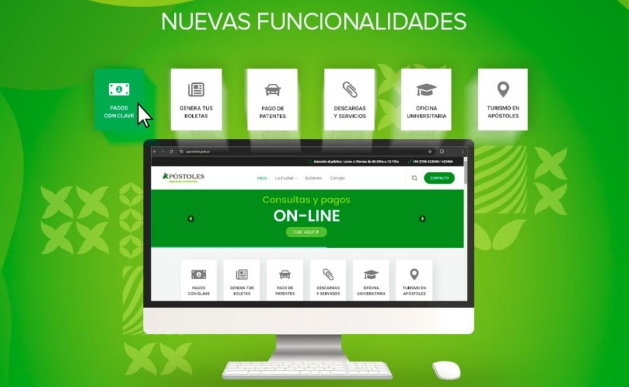 Municipalidad de la ciudad de Apóstoles lanza nueva plataforma web para mejorar servicios