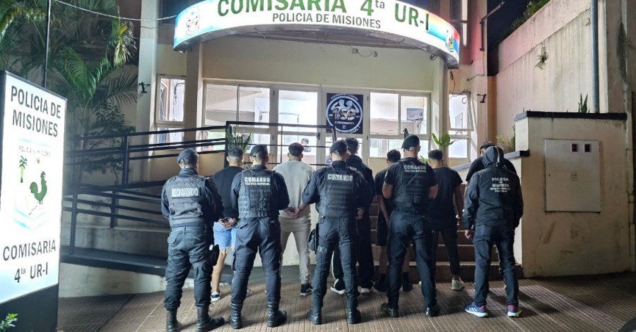 Posadas: Siete detenidos por una riña donde un joven resultó herido de un disparo, la gresca fue en un sector de la Placita Modelo de la ciudad