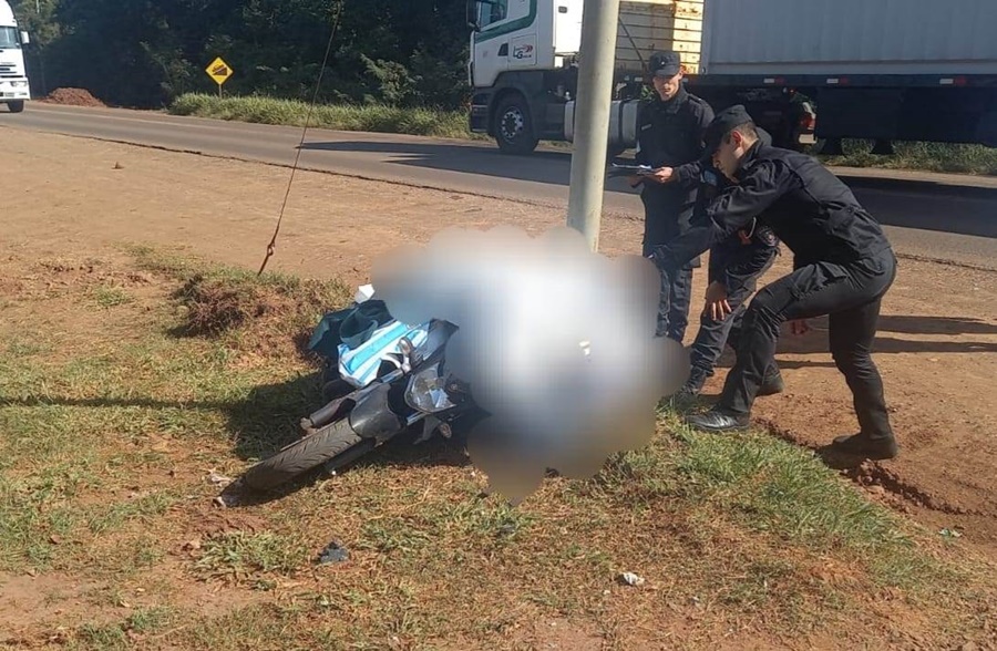 Misiones: Falleció un motociclista de 51 años tras un despiste en Gobernador Roca