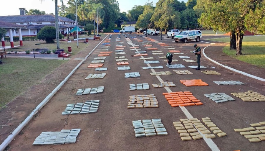 Gendarmería Nacional secuestró más de tres toneladas y media de marihuana