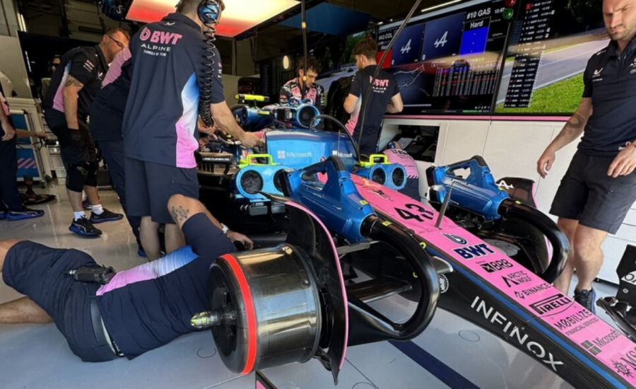 ¡Listo! el Alpine de Franco Colapinto está reparado