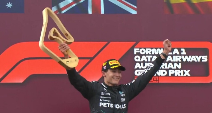 Gran Premio de Austria de Fórmula 1 : El británico George Russell con Mercedes se encontró con el triunfo, por un toque de Verstappen con Norris