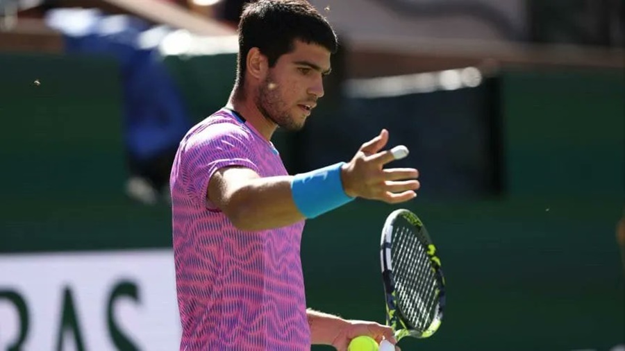 Tenis: Insólito momento en Indian Wells, invasión de abejas en el partido entre Alcaraz y Zverev