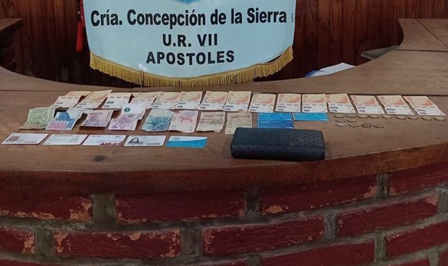 Concepción de la Sierra: Se logró recuperar una cartera con dinero que fue sustraída de un local comercial