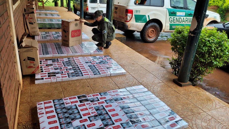 Misiones: Gendarmería Nacional secuestró vehículos robados y frustró millonario contrabando de cigarrillos en la provincia