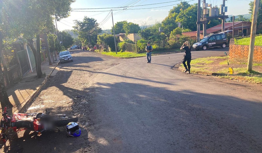 Un hombre de 38 años falleció al despistar su motocicleta en la localidad misionera de Puerto Rico