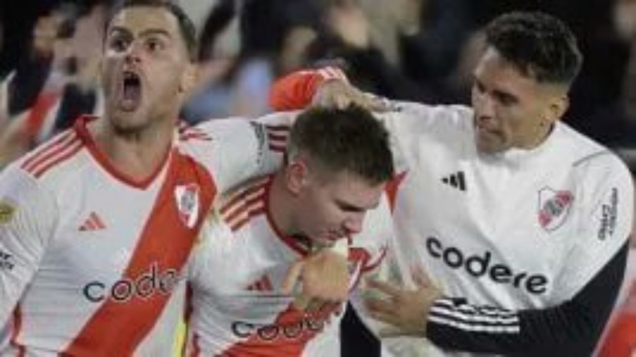River Plate le ganó a Sarmiento de Junín por la Liga Profesional de Fútbol en la despedida de Martín Demichelis