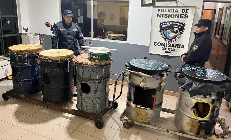 La Policía de Misiones recuperó los instrumentos musicales utilizados en los ensayos de la estudiantina, que robados a un establecimiento educativo en la ciudad de Posadas