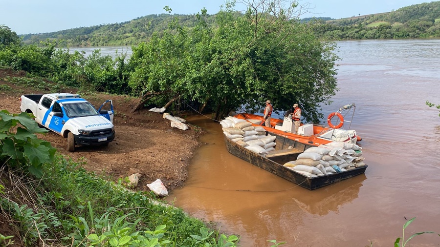 Prefectura Naval Argentina secuestró más de nueve toneladas de soja, fue en la localidad misionera de El Soberbio