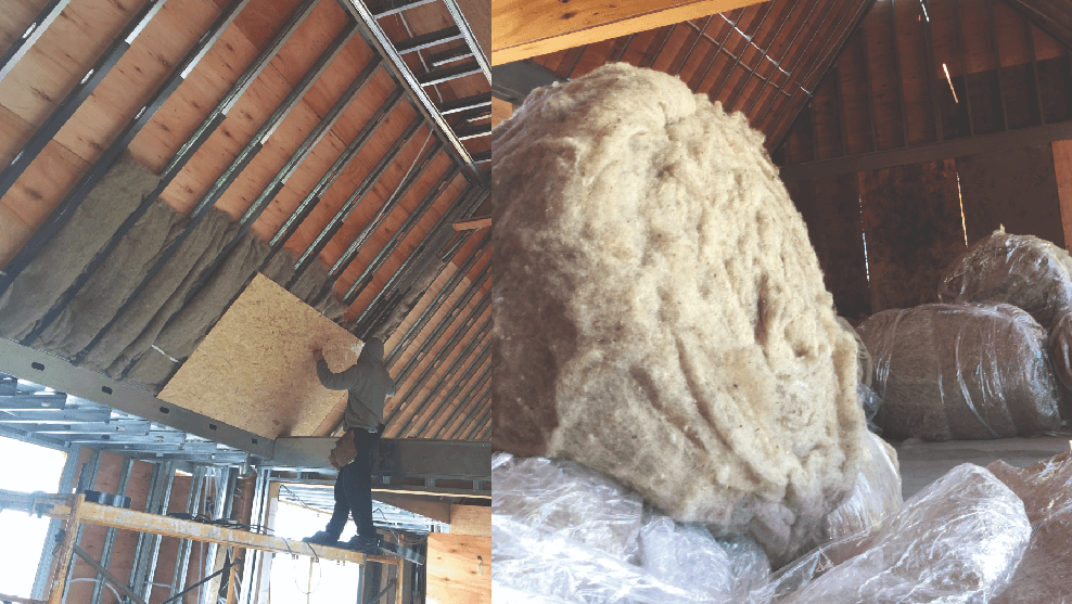Fabrican aislantes para casas con lana de oveja y recibieron un reconocimiento del Gobierno Nacional