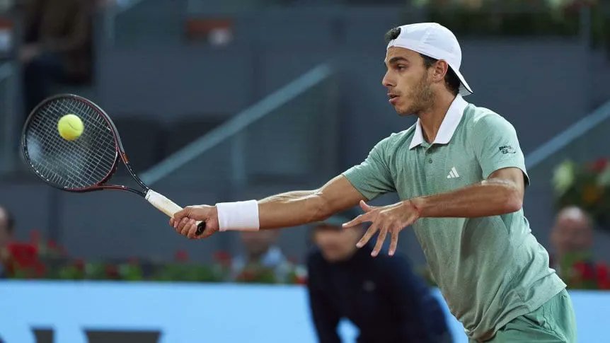 Tenis: El argentino Francisco Cerúndolo cayó ante Taylor Fritz en el Masters 1000 de Madrid