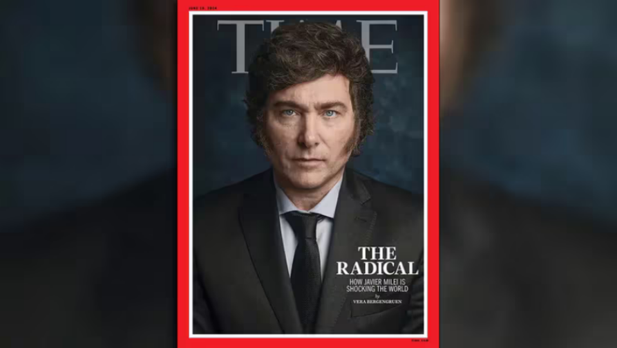 La revista Time eligió a Milei para la tapa de su última edición y analiza su “plan radical para transformar la Argentina”