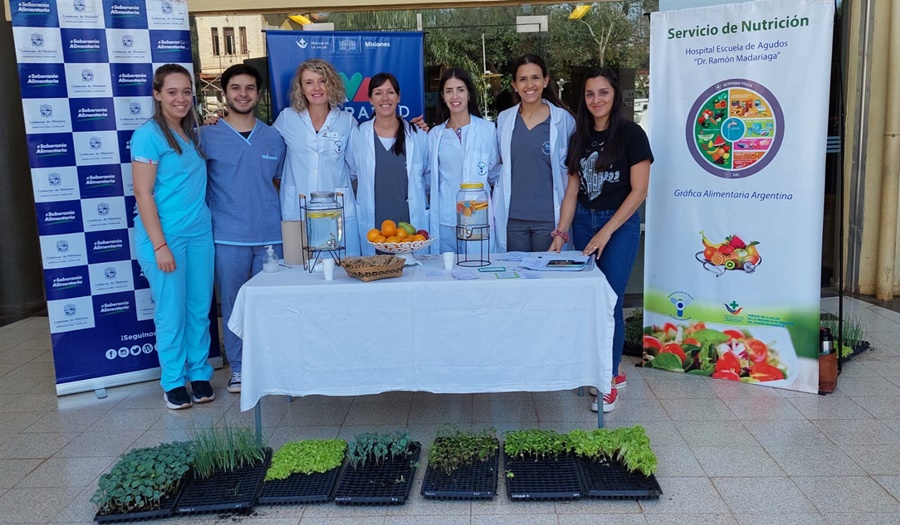 Posadas: El Servicio de Nutrición del Hospital Dr. Ramón Madariaga está promocionando la alimentación saludable y las huertas en el hogar