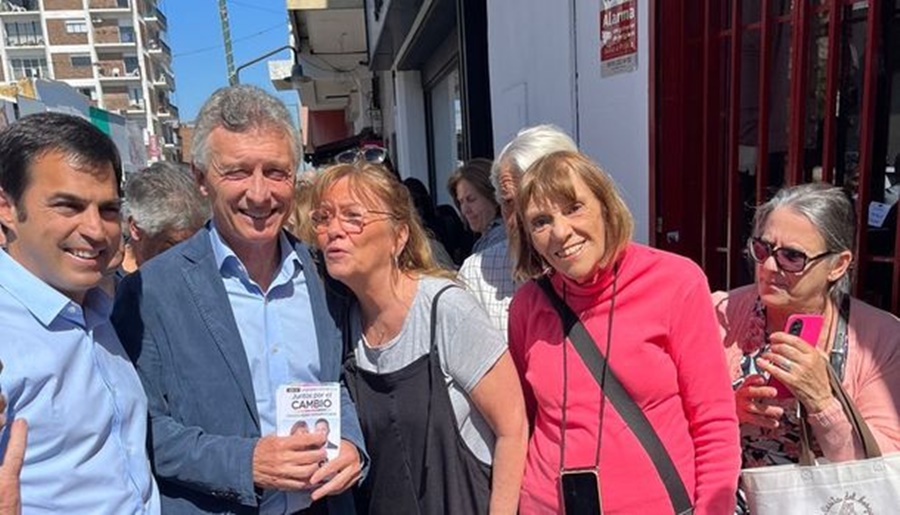 Mauricio Macri hizo campaña por Patricia Bullrich en el Conurbano bonaerense