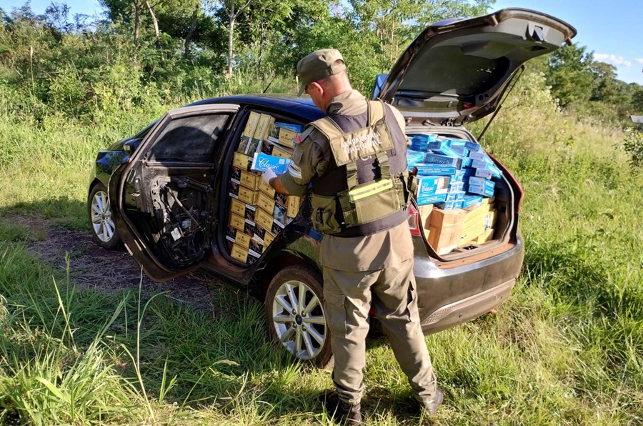 Misiones: Integrantes del Escuadrón Oberá de Gendarmería Nacional, secuestraron doce mil ciento noventa paquetes de cigarrillos de origen extranjeros