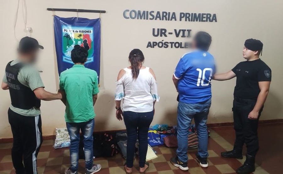 Apóstoles: El rápido accionar policial se logró recuperar elementos sustraídos, hay tres personas detenidas