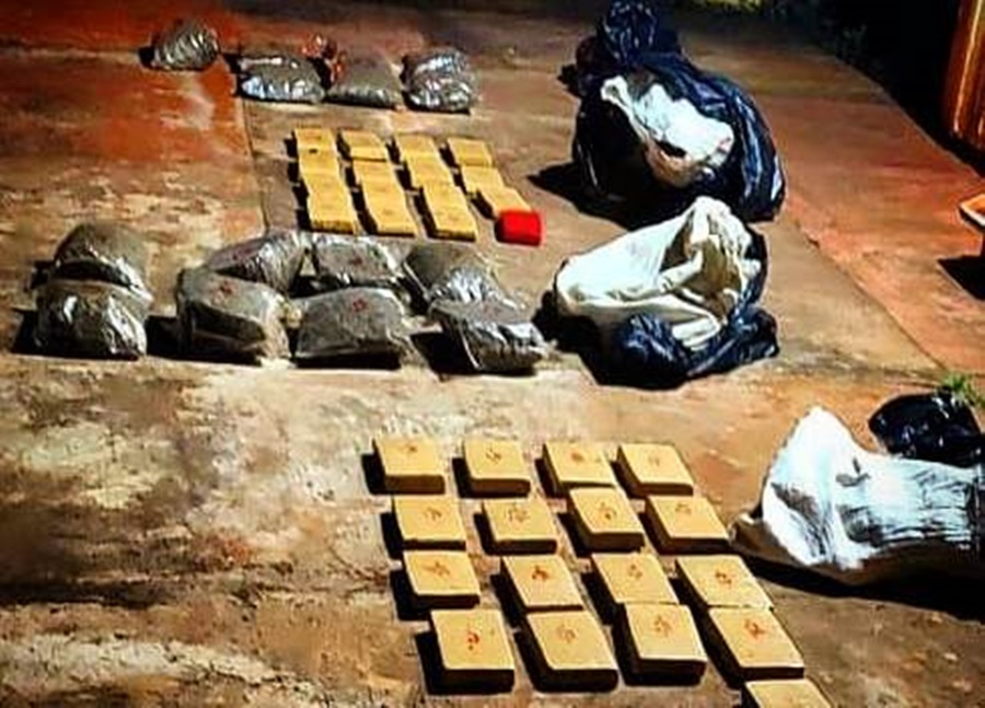 Operativo antidrogas en Candelaria: Pecuestraron marihuana valuada en casi 3.000.000 pesos