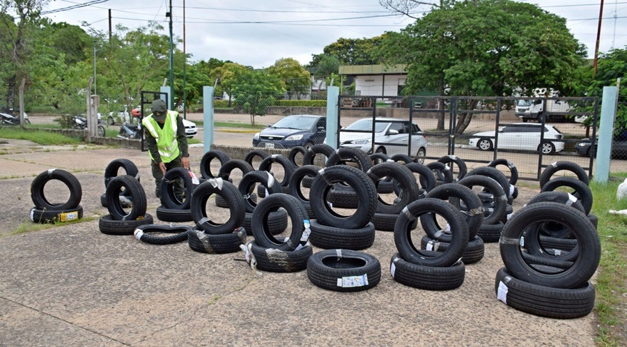 106 neumáticos de contrabando fueron secuestrados en la provincia de Corrientes