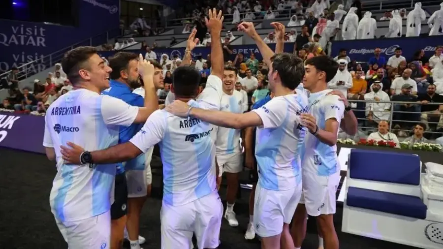 Argentina campeón en el Mundial de Pádel en Qatar: El equipo masculino reaccionó a tiempo y se impuso por 2 a 1 ante España en la final de certamen