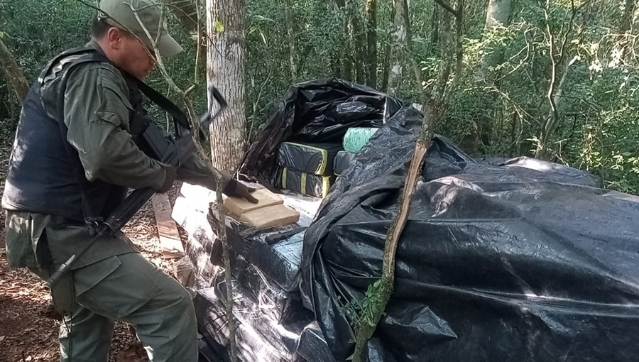 Misiones: Millonaria incautación de estupefacientes en Santiago de Liniers por parte de Gendarmería Nacional