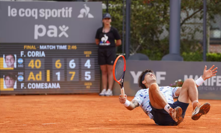 Tenis: Francisco Comesaña, campeón del Challenger de Buenos Aires en una final electrizante frente a Federico Coria, el marplatense se impuso en casi tres horas de batalla en el Racket Club y escalará 10 posiciones en el ranking