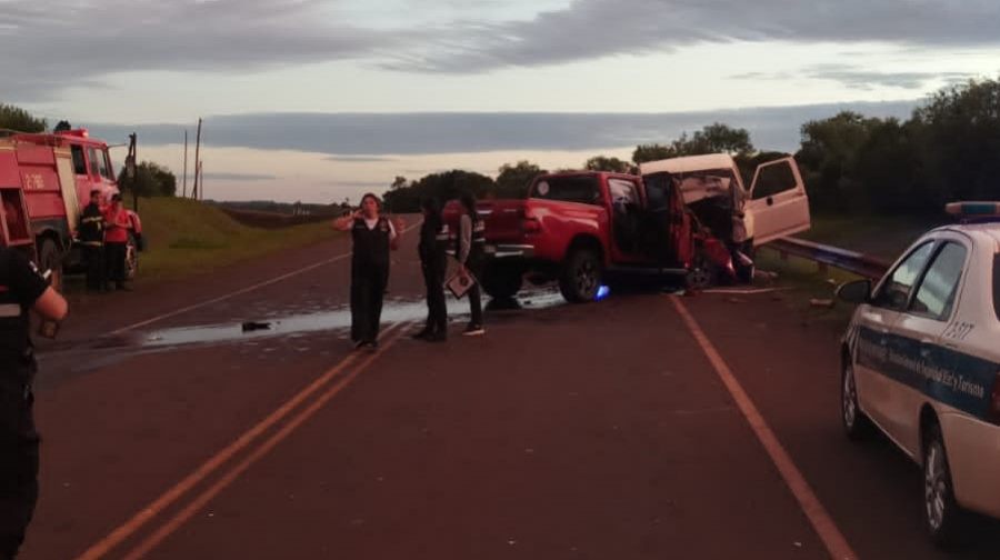 Apóstoles: Falleció un hombre tras una colisión entre camionetas, en la Ruta Provincial N° 1