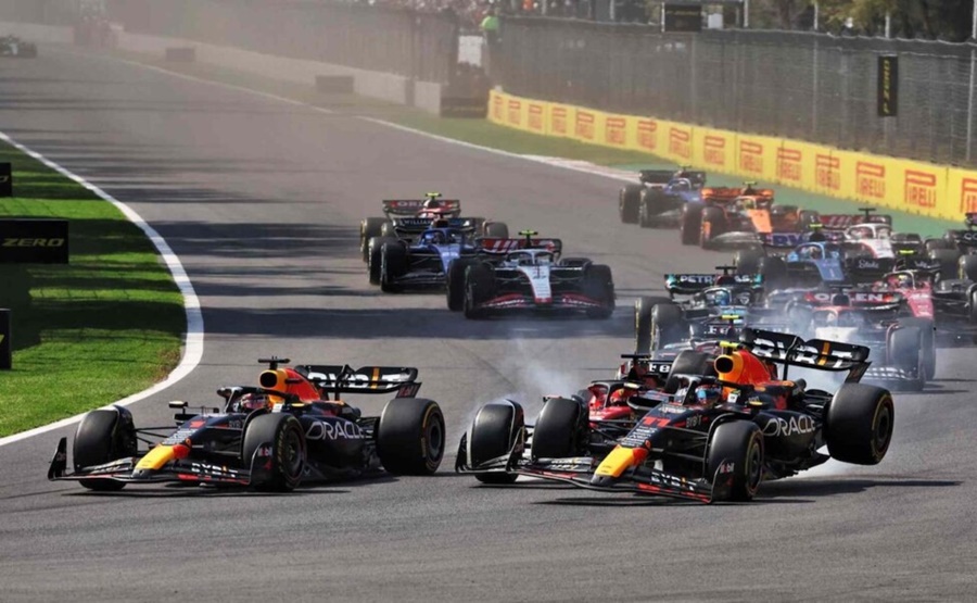 Fórmula 1: Max Verstappen y Red Bull imparable en México, el local Sergio "Checo" Pérez por un toque con la Ferrari del “poleman” Charles Leclerc en la largada se quedo al inicio de la carrera