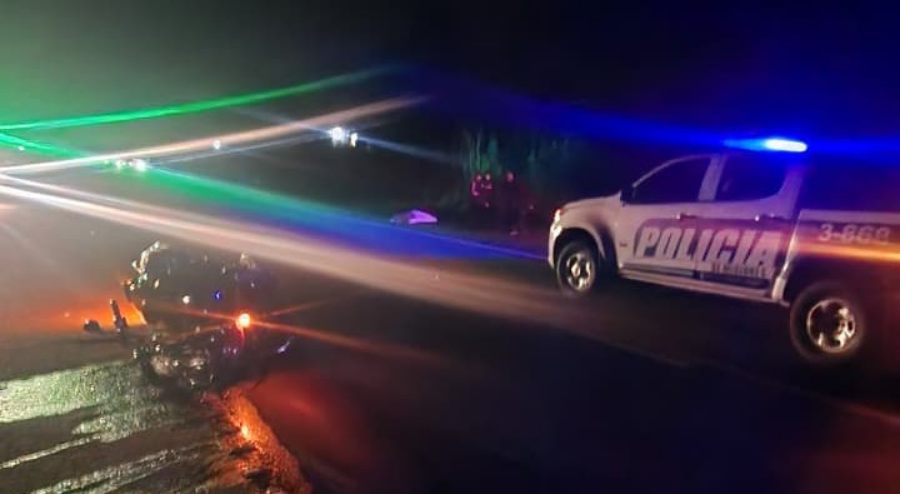Misiones: Siniestro vial que involucró a dos motocicletas sobre la Ruta Nacional Nº 14 en la localidad dejó un fallecido y otro hospitalizado