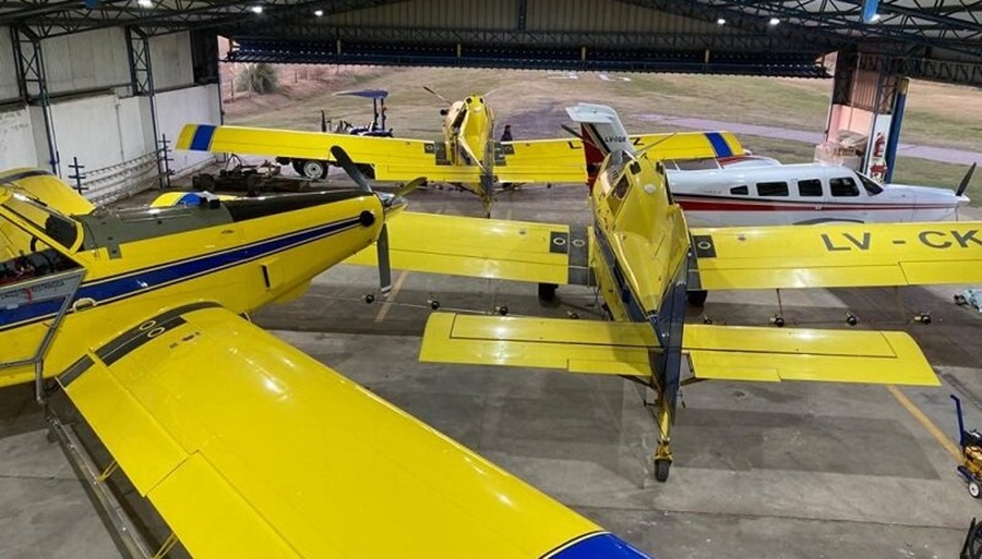 La aviación agrícola, también en crisis por la sequía: el trabajo cayó entre 50% y 90%