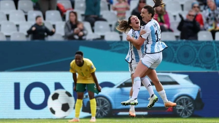 Argentina se repuso y sacó un empate ante Sudáfrica, por el Mundial Femenino de Fútbol