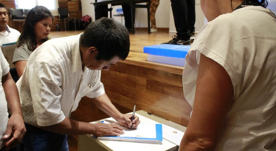 Comunidades indígenas de Misiones recibieron carpetas técnicas de relevamientos territoriales contemplados en la Ley Nacional 26.160