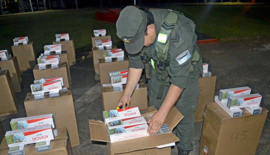 Contrabando de cigarrillos: Gendarmería Nacional allana una vivienda, se trató de una operación en el ejido urbano de la ciudad misionera de Puerto Iguazú