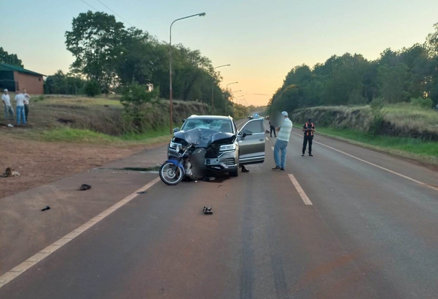 Misiones: Falleció un motociclista de 23 años en un siniestro vial sobre la Ruta Nacional N° 14 en Cerro Azul