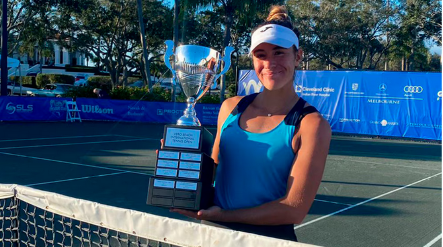 Tenis: Solana Sierra se consagró campeona del W75 de Vero Beach y alcanza su mejor posición en el ranking de la WTA