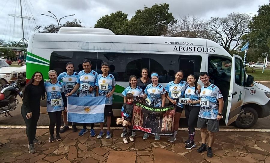 Misiones: Destacada participación de la Escuela de Atletismo Municipal de Apóstoles en la Primera Edición Carrera Día de la Bandera en la localidad de Candelaria
